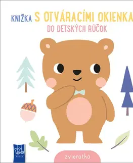 Leporelá, krabičky, puzzle knihy Knižka s otváracími okienkami - Zvieratká