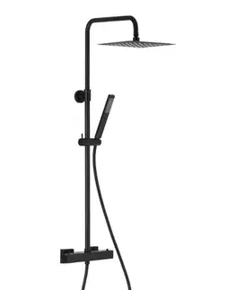 Kúpeľňové batérie KFA KFA - LOGON PREMIUM termostatický sprchový set, čierna 5746-920-81
