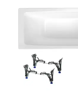 Vane Obdĺžniková vaňa SAT Feel 150x70 cm smaltovaná oceľ ľavá aj pravá SATBVFEEL1508 SATBVFEEL1508