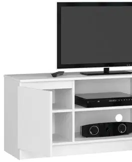 TV stolíky Moderný TV stolík ROMANA140, biely