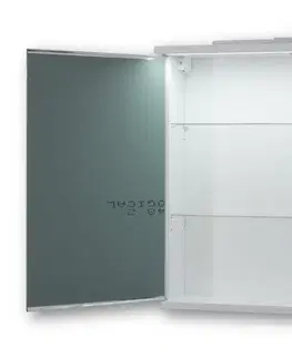 Kúpeľňový nábytok OLSEN SPA - Vrchný zrkadlová skrinka NICE s LED osvetlením - Rozmery skriniek - 40 × 64 × 15 cm OLNNIC40