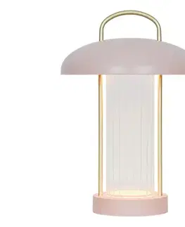 Lampy Nordlux - stmievateľná nabíjacia dotyková stolná lampa MIRANO LED/3W/3,7V ružová 2512505057