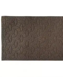 Koberce Rohožka  textile 45x70 hnedý prúžok