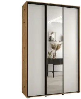 Šatníkové skrine Skriňa 45 Canaris 3 160 artisan/biela/čierna