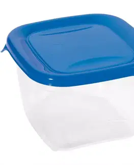 Dekorácie a bytové doplnky Štvorcová nádoba na potraviny. Fresh&Go 182238 modrá/