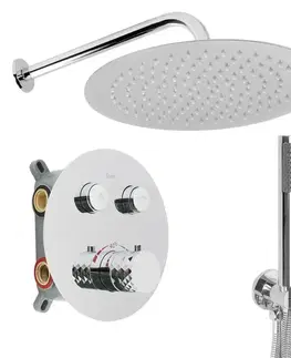 Sprchy a sprchové panely REA - Podomietková sprchová sada Lungo Diamond Chróm + BOX REA-P6967