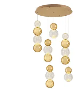 Svietidlá  LED luster na lanku CREMONA LED/34W/230V 3000K zlatý 414LRC1396