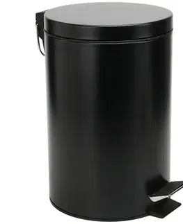 Kovové koše Odpadkový kôš 12 l čierna