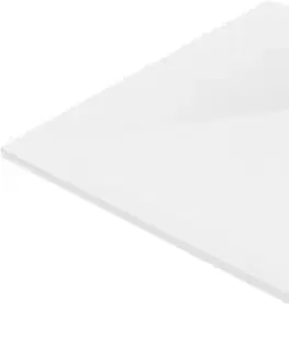 Vane MEXEN/S - Stone+ štvorcová sprchová vanička 100 x 100, biela, mriežka zlatá 44101010-G