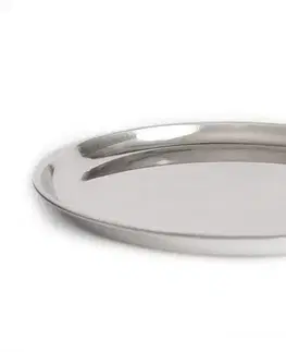Podnosy a tácky MAKRO - Podnos guľatý priemer 23cm, nerez