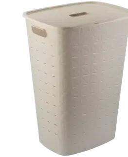 Kúpeľňové doplnky Softex Kôš na bielizeň 56 l 258692 krém