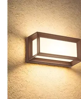Záhradné lampy BRILAGI - Vonkajšie nástenné svietidlo PARKER 1xE27/60W/230V hnedé IP44 BRI768