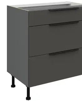 Kuchynské skrinky stojace Kuchynská skrinka Aria-Gr/Ant Anti Fingerprint 80d 3s Bb