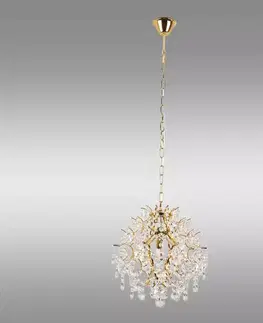 Lampy do obývačky Luster Rosa 3 Gold AH-ROE143GD LW3