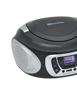 Predlžovacie káble Roadstar CDR-365U/SL - Rádio s FM/PLL a USB 32W/230V/4xLR14 čierna/strieborná CDR-365U/SL