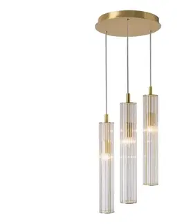 Svietidlá Zuma Line 1221 - Závesný luster ARIA 3xE14/7W/230V zlatý 1221