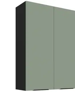 Kuchynské skrinky visiace Kuchynská skrinka Aria-Sa/Bl Anti Fingerprint 80g-108 2f