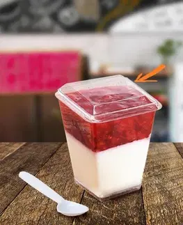 Zaváracie viečka Kinekus Viečko pre fingerfood pohárik 01166381 plastové, 20ks balenie