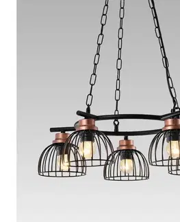 Svietidlá Prezent  - Luster na reťazi BASKET 5xE27/60W/230V 