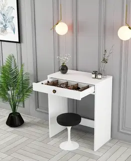 Toaletné Toaletný stolík Lizbon - White