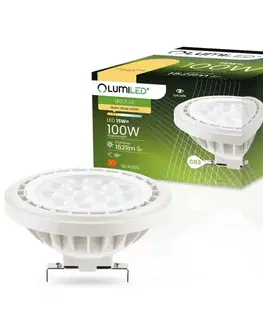 Dekoračné žiarovky LUMILED LED AR111 AC/DC 12V 15W 3000K G53