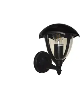 Svietidlá  Vonkajšie nástenné svietidlo SANTIGO 1xE27/50W/230V IP54 čierna SKU008687