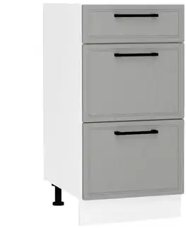 Kuchynské skrinky stojace Kuchynská skrinka Emily D40S/3 Dast Grey