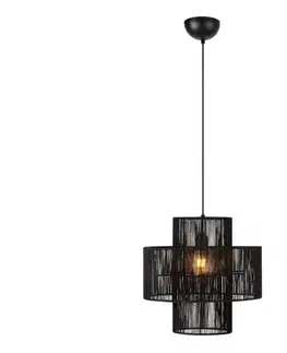 Svietidlá Markslöjd 108766 - Luster na lanku SOGA 1xE27/40W/230V čierna 108766