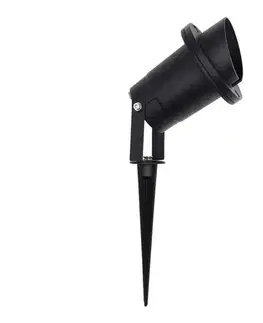 Záhradné lampy  Vonkajšia lampa VILO 1xGU10/60W/230V IP65 čierna EKO8357