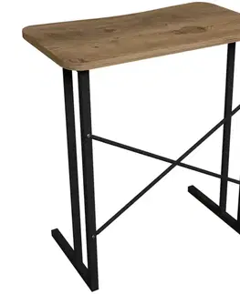 Moderné kancelárske stoly Písací stôl Fd-6035pld-001 prírodný/čierny
