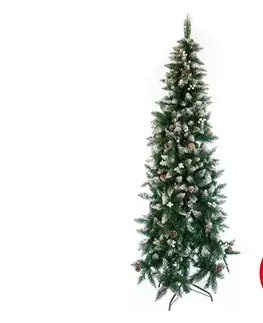 Vianočné dekorácie Eurolamp Vianočný stromček SLIM 210 cm jedľa 600-30626