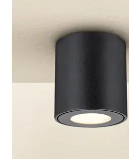 Svietidlá BRILAGI - LED RGBW stmievateľné kúpeľňové svietidlo MIA 1xGU10/4,8W/230V 84x80 mm čierne IP54 BG1036+AI2382