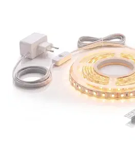 LED osvetlenie SmartLED SÚPRAVA 1x LED pás MYLIVING LIGHTSTRIP LED/22W/230V 5m + 5x zapustený profil 1 m 5xSD0106+1xP2022