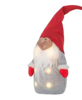 Vianočné dekorácie Eglo 411227 - LED Vianočná dekorácia JOYLIGHT 6xLED/0,06W/3xAA červená/šedá 411227