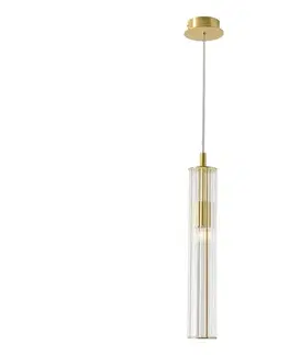 Svietidlá Zuma Line 1220 - Luster na lanku ARIA 1xE14/7W/230V zlatý 1220