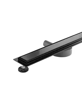 Svietidlá REA-G7803 - Odtokový žľab NEOX PRO 80 cm nerezová oceľ/čierna REA-G7803