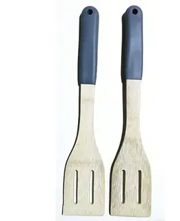 Dekorácie a bytové doplnky Obracačka s otvormi bambus sivá rukoväť 32*6cm ut03932bs20