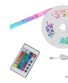 LED osvětlení Brilo - LED RGB Stmievateľný pásik 6,6m LED/6W/USB + DO 2308-150
