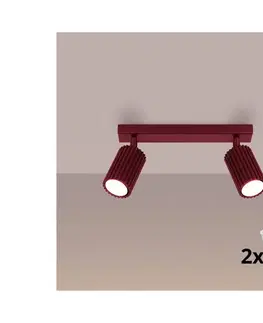 Svietidlá BRILAGI - LED bodové svietidlo CRESTO 2xGU10/10W/230V burgundové BR.1922