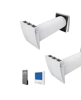 Ventilátory Dalap 55561 - SADA 2x Izbový rekuperátor ZEPHIR SIMPLE DOUBLE 7,61W/230V 55561