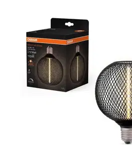 LED osvetlenie LED Stmievateľná žiarovka DECOR  FILAMENT G125 E27/3,5W/230V 1800K čierna - Osram 4058075840249