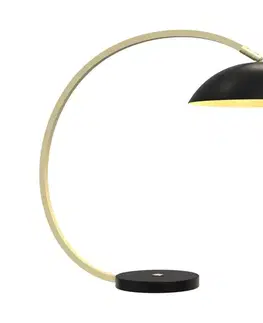 Lampy Wofi 8001-104- LED Dotyková stmievateľná lampa ROSCOFF LED/10,5W/230V čierna/zlatá 8001-104