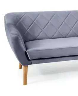 Pohovky Signal Pohovka KARO 2 VELVET | buk Farba: Sivá / Bluvel 14