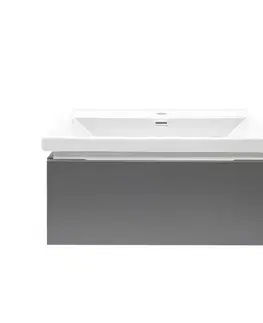 Kúpeľňový nábytok Kúpeľňová skrinka s umývadlom SAT Feel 60x30x44, 8 cm antracit mat SATFEEL60ANTU4 SATFEEL60ANTU4