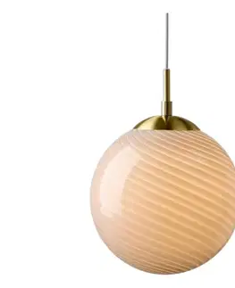 Svietidlá Halo Design 748358 - Závesný luster CANDY na lanku 1xE27/25W/230V pr. 20 cm sivá/mosadz 748358