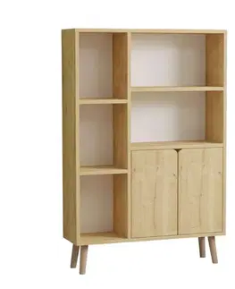 Knižnice Knižnica Lumo - Sapphire Oak