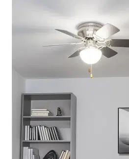 Ventilátory ZE - Stropný látor GALDANA 1xE27/60W/230V šedá/biela 03803-ZEV