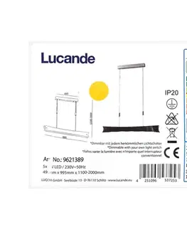 Svietidlá Lucande - LED Stmievateľný luster na lanku EBBA 5xLED/5W/230V 4251096537253