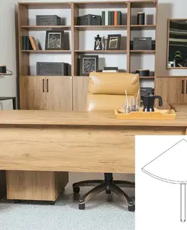 Moderné kancelárske stoly Písací stôl Idea rohový 70x70x75 Alabama