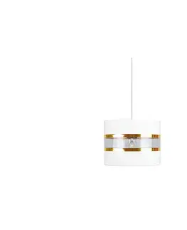 Svietidlá  Luster na lanku LIND 1xE27/60W/230V biela 0173